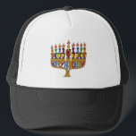 Boné Happy Hanukkah Dreidels Menorah<br><div class="desc">Você está vendo a Coleção de Design Lee Hiller. Roupa, Ofertas e Coleções Lee Hiller Fotografia ou Coleção de Arte Digital. Você pode ver sua fotografia da Nature em http://HikeOurPlanet.com/ e seguir seu blog de caminhada no Hot Primavera National Park.</div>