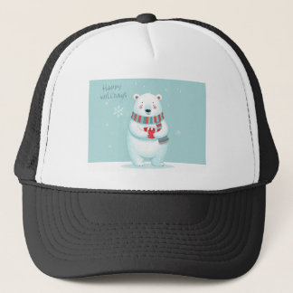 Boné Happy Holidays Polar Bear Hat