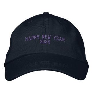 Boné Happy New Year 2026 Navy Color Fresh-Hat Fits Wear