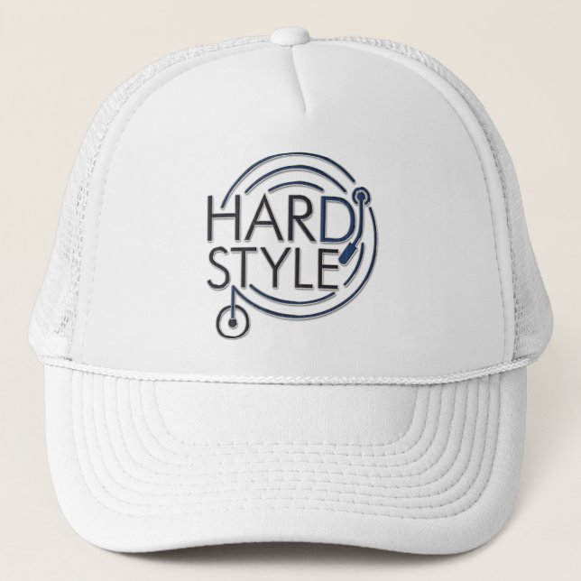 Boné HARDSTYLE DJ - design de metal (Frente)