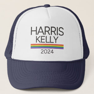 Boné Harris Kelly 2024 LGBTQ Rainbow Pride Flag