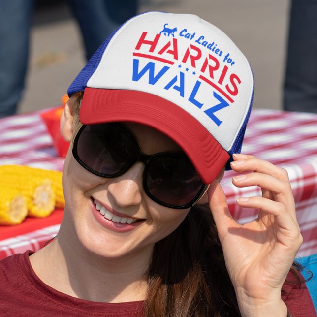 Boné Harris Walz, Cat Ladens para Kamala Harris Tim Wal (Criador carregado)