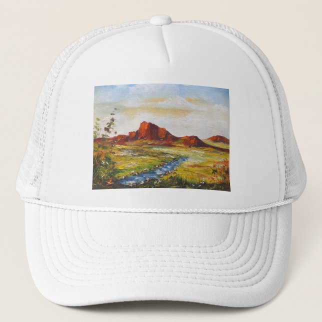 Boné Hat Ann Hayes Pintando Red Rock Canyan (Frente)