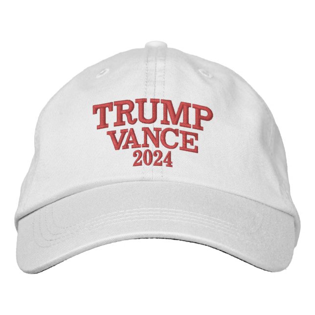 Boné Hat bordado do TRUMP VANCE 2024 (Frente)