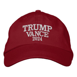 Boné Hat bordado do TRUMP VANCE 2024