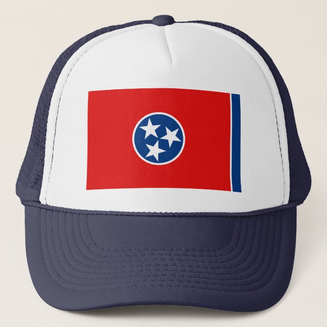 Boné Hat da bandeira do Tennessee (Frente)