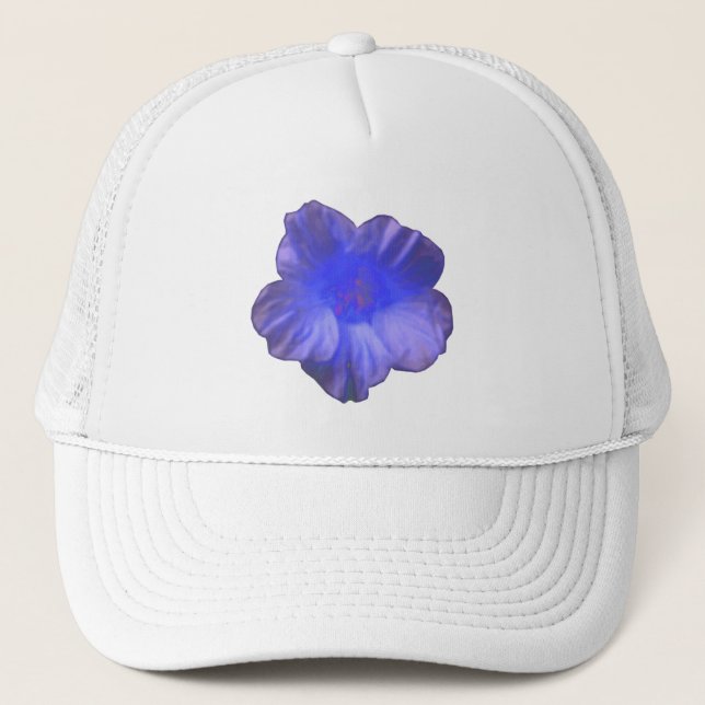 Boné Hat da Flor Nasturtium Azul (Frente)