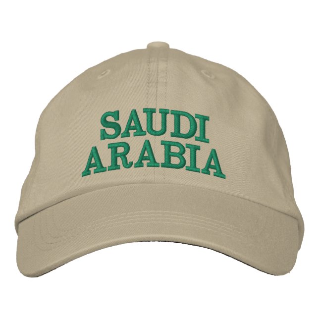 Boné Hat de bordado personalizado da Arábia Saudita (Frente)