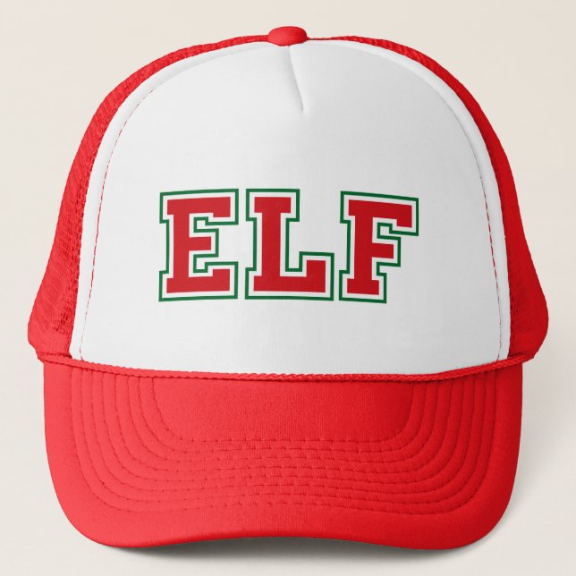 Boné Hat de Trucker Elf Elf Holiday (Frente)
