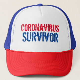 Boné Hat de Trucker Sobrevivente do Coronavírus