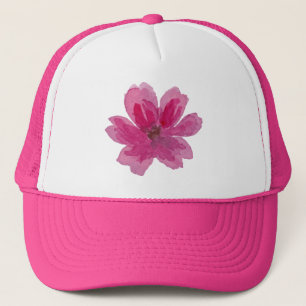 Boné Hat do Balde de Flor Estético
