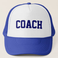 Hat do caminhoneiro da COACH {Royal Blue}