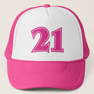 Boné Hat do Caminhoneiro de aniversário de 21 anos