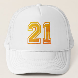 Boné Hat do Caminhoneiro de aniversário de 21 anos