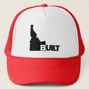 Boné Hat do caminhoneiro do Idaho Built Center (Black)