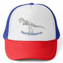 Hat do Caminhoneiro do Nome Personalizado do Dinos