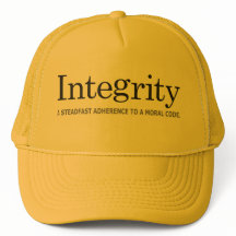 Hat do caminhoneiro do Ouro INTEGRITY