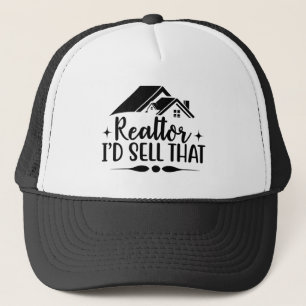 Boné Hat do Caminhoneiro do Realtor de Marketing de Pro