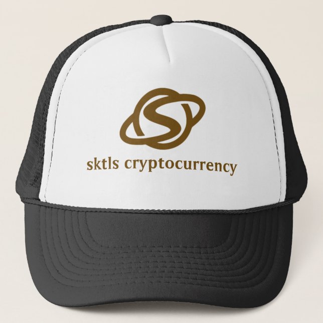 Boné Hat do Trucker de criptomoeda do sktls (Frente)