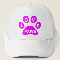 Hat Love Paws on Paws Pink