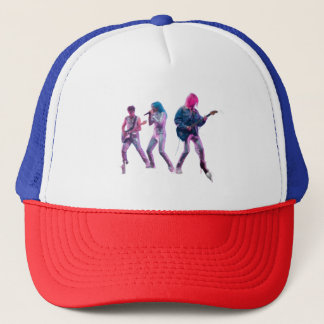 Boné Hat Neon Synth Rock Band Retro Concert Trucker Hat