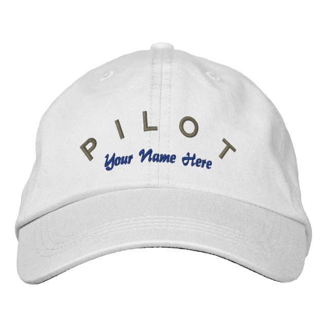Boné Hat Personalizado do Aviador Piloto (Frente)