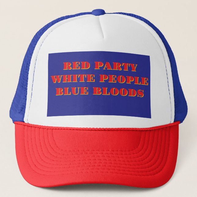 BONÉ HAT REPUBLICANO VERMELHO, BRANCO E AZUL (Frente)