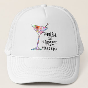 BONÉ HAT - VODKA IS CHEAPER THAN THERAPY