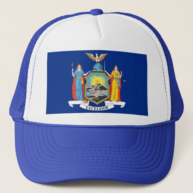 Boné Hat with Flag of New York State - USA (Frente)