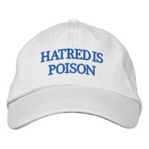 Hatred é veneno - Letra azul Hat