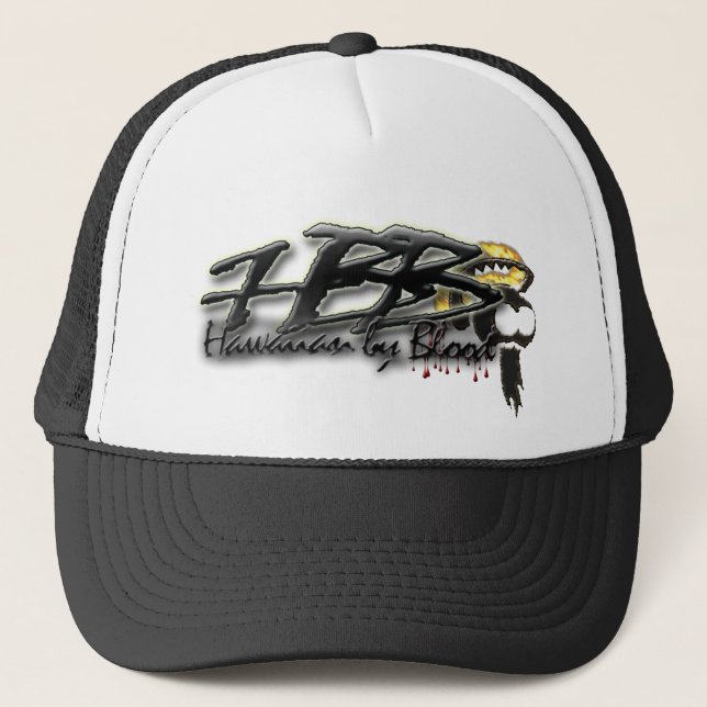 Boné Hawaiian pelo capacete de Ikaika do sangue (Frente)