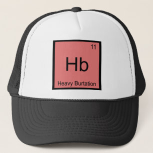Boné HB - T pesado do símbolo do elemento da química 