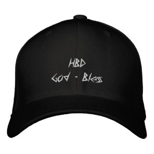 Boné HBD Deus Abençoe Frente - M Costas Preta Flexfit W