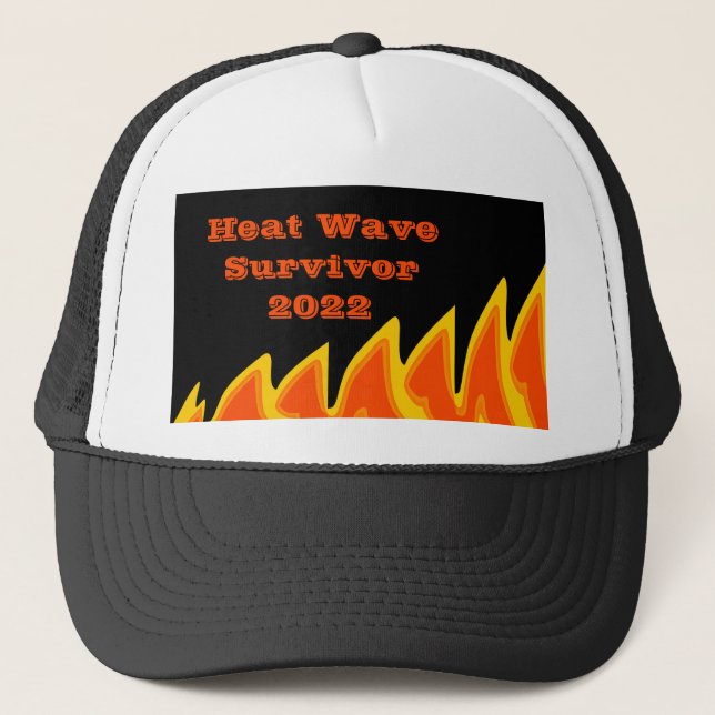 Boné Heat Wave Survivor 2022 Trucker Hat (Frente)