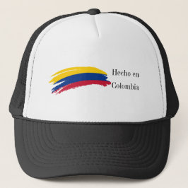 Boné Hecho en Colombia Flag Trucker Hat