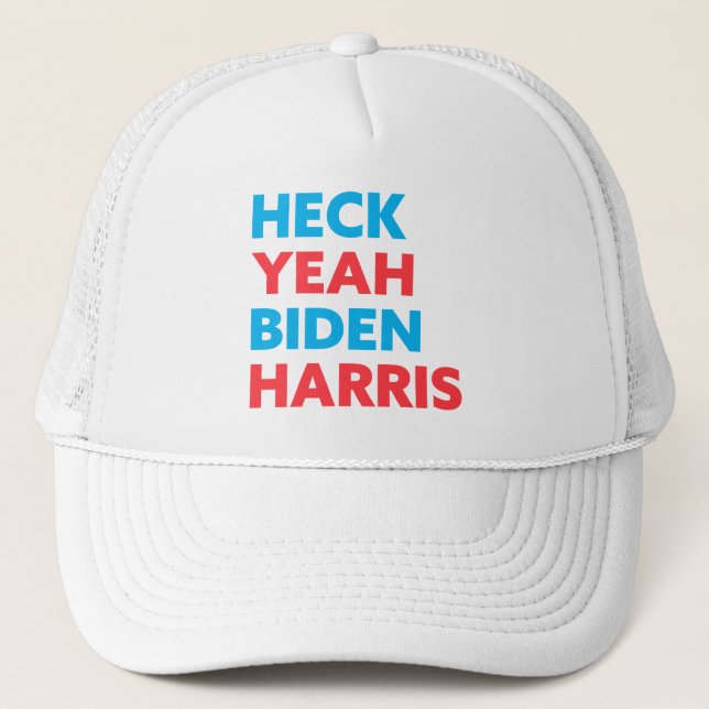 Boné Heck Sim, Biden Harris - Cores Personalizadas (Frente)