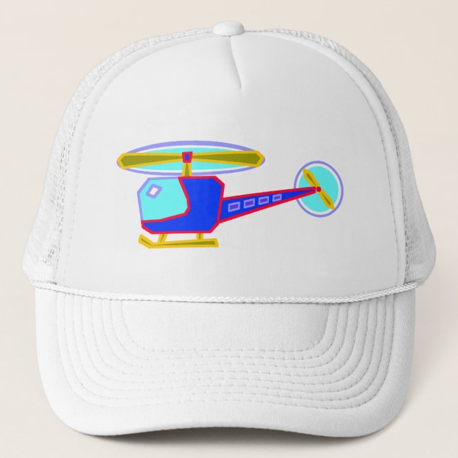 Boné Helicóptero Whirly-Encaracolado azul (Frente)