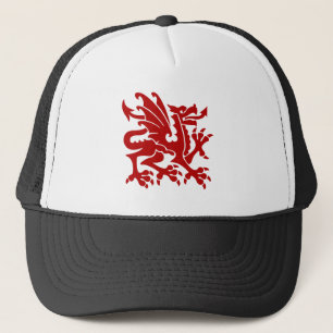 Boné Heraldic Dragon 01 - Ruby Red