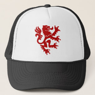 Boné Heraldic Lion 01 - Ruby Red