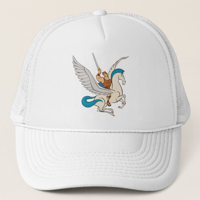 Boné Hercules Riding Pegasus Trucker Hat (Frente)