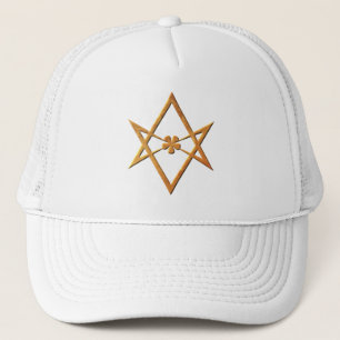 Boné Hexagram Unicursal dourado - símbolo thelemic
