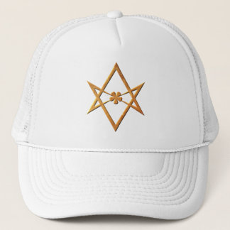 Boné Hexagram Unicursal dourado - símbolo thelemic