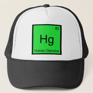 Boné Hg - Genoma Humano Símbolo de Elemento Químico Cam