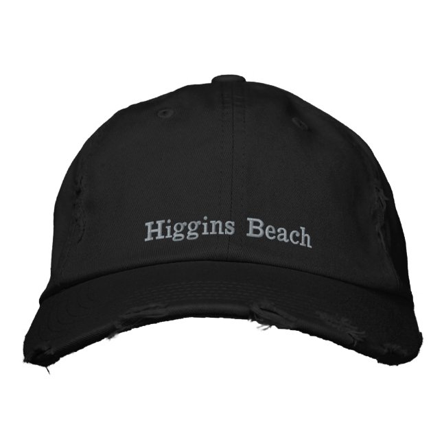 Boné Higgins Beach Rosa cor-de-rosa em preto meteorizad (Frente)