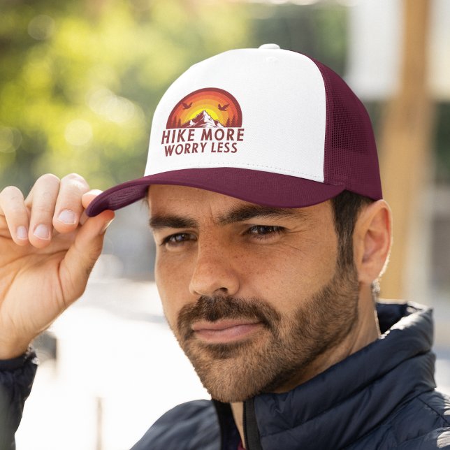 Boné Hike More Worry Less, Hiking (Criador carregado)