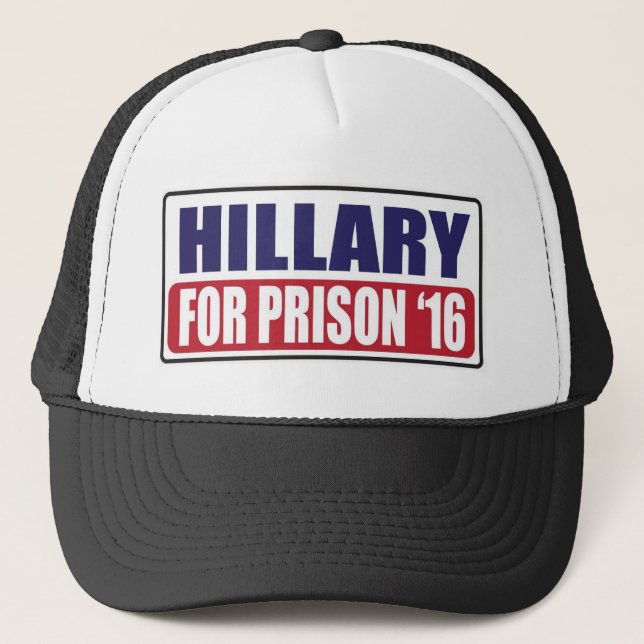 Boné Hillary para a prisão 2016 (Frente)