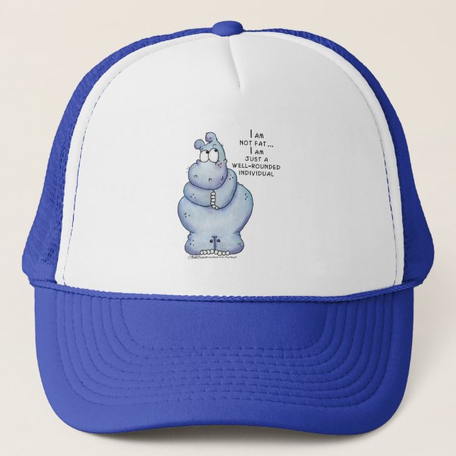 Boné Hippo-Blue Hippopotamus Arredondado (Frente)