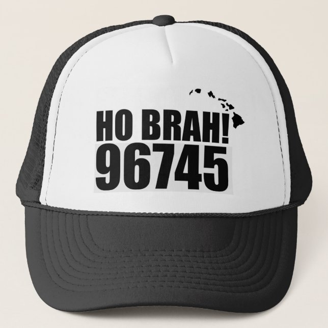 Boné Ho Brah..., Código Zip Hawaii Hat 96725 Kailua Kon (Frente)