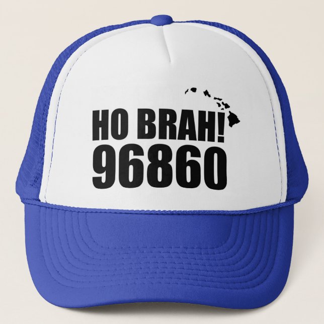 Boné Ho Brah, Hawaii Zip Code Hat 96860 Pearl Harbor (Frente)