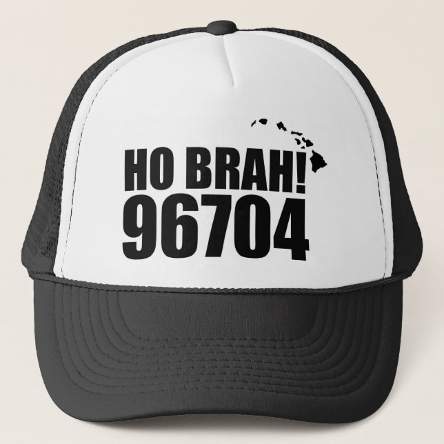 Boné Ho Brah, Hawaii Zip Code Hats 96704 Capt. Cook (Frente)